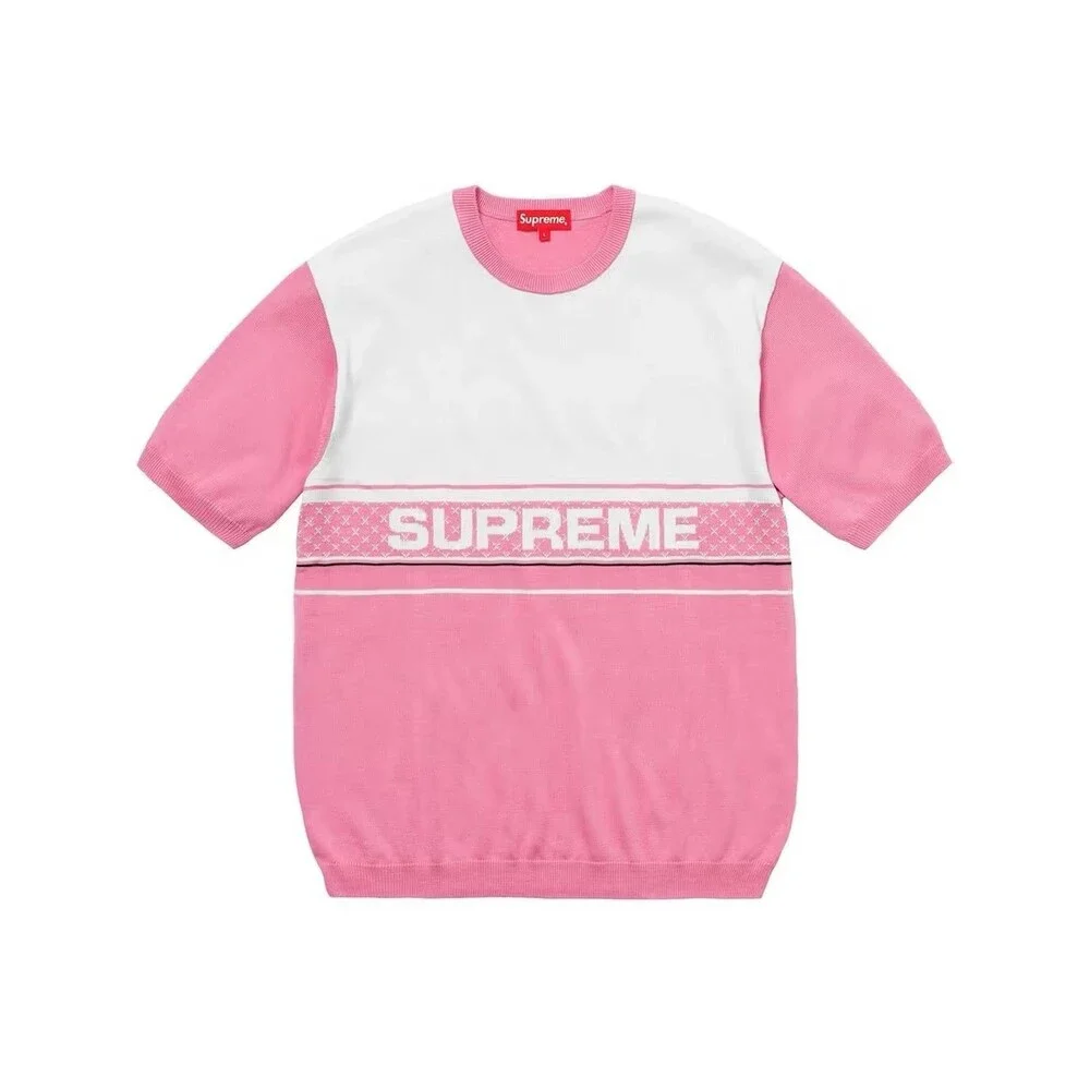 Supreme Chest Logo S/S Knit Top SS18 Medium